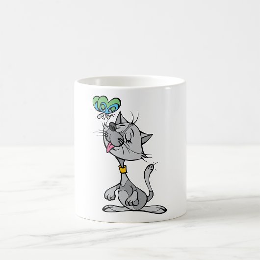 Chat Et Une Mug Papillon