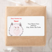 Chat Étiquette de la Saint-Valentin (En situation)