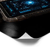 Chat Explorateur Spatial Affiche Pop-Up 3D brillan (Coin)