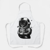Chat Explorateur Spatial avec Casque - Tabliers (Recto)