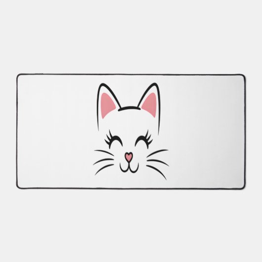 Chat Face Whiskers Imprimer L'Amour Halloween (Recto)