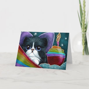 CHAT FAIRY AVEC CARTE DE PERSONNALISER DE CUPCAKE 