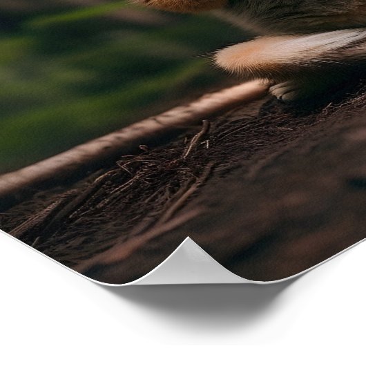 Chat faisant yoga impression numérique (Coin)