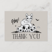 Chat Fantôme de Merci d'Halloween Éffrayant minima (Dos)