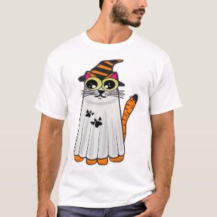 Chat Fantôme. T-Shirt Oversize