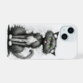 Chat fou sur blanc (Verso Horizontal)