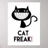 Chat Freak ! Poster amusant (Devant)