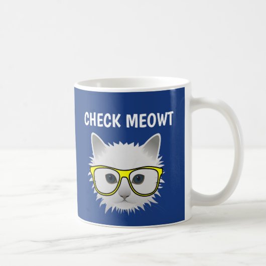 CHAT FUNNY CAFÉ MUGS VÉRIFIER MEOWT (Droite)
