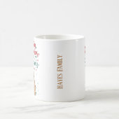 Chat Funny Personnalisé Joyeux Noël Mug (Centre)