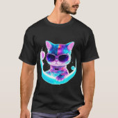 Chat futuriste en costume spatial - Tshirt (Devant)