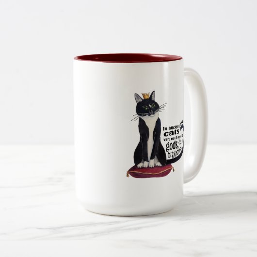 Chat God Two Tone Mug (Devant droit)
