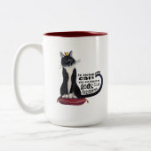 Chat God Two Tone Mug (Gauche)