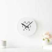 Chat GPT High-Tech AI wandklok - wit Ronde Klok (Huis)