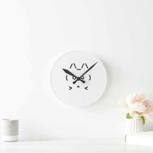 Chat GPT High-Tech AI wandklok - wit Ronde Klok (Huis)