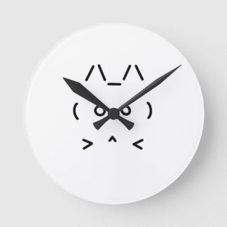 Chat GPT High-Tech AI wandklok - wit Ronde Klok