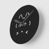 Chat GPT High-Tech AI wandklok - zwart Ronde Klok (Hoek)