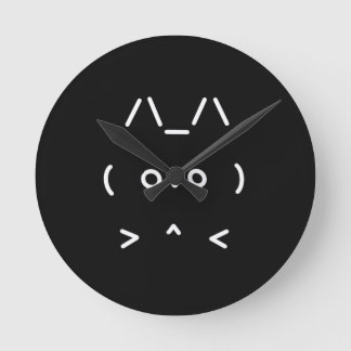 Chat GPT High-Tech AI wandklok - zwart Ronde Klok