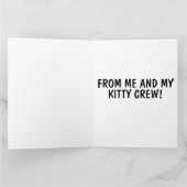 CHAT GRANDE CARTE D'ANNIVERSAIRE, DE MOI ET DE MON (Intérieur)