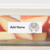 Chat gras avec Cheshire Chat Grin Étiquettes (Apposé)