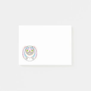 Chat gras avec Cheshire Chat Grin Post-It Notes