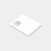 Chat gras avec Cheshire Chat Grin Post-It Notes (Incliné)