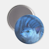 Chat Gris 4 Magnet (Recto/Verso)