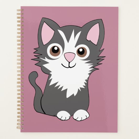 Chat gris et blanc (Devant)