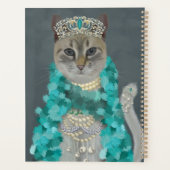 Chat gris | Orné De Portrait De Cloches (Dos)