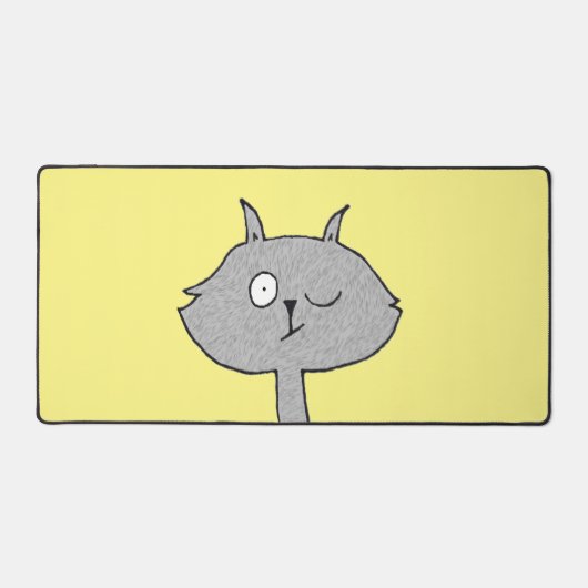 Chat gris soyeux (Recto)
