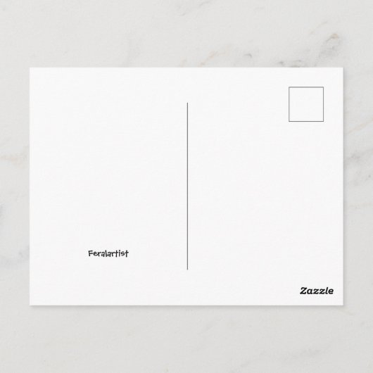 Chat gris sur un coussin, Kirchner, Carte postale (Dos)