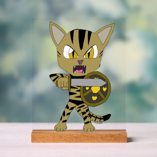 Chat guerrier Chibi (Neutre)