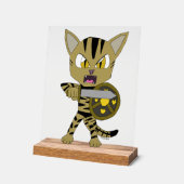 Chat guerrier Chibi (Angle)
