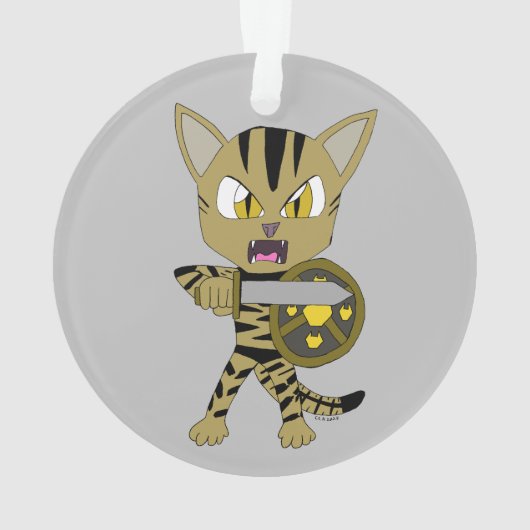 Chat guerrier Chibi (dos)