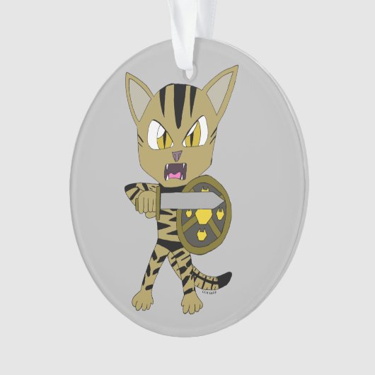 Chat guerrier Chibi (devant)