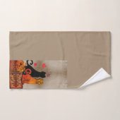 Chat Halloween Kitty (Serviette à main)