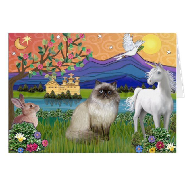 Chat Himalayen Colour Point Chocolat - Terre de Fa (Devant horizontal)