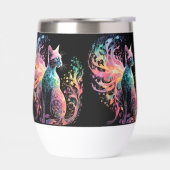 Chat Holographique Spectral : Un Prisme d'Élégance (Gauche)