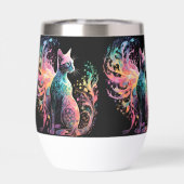 Chat Holographique Spectral : Un Prisme d'Élégance (Arrière)