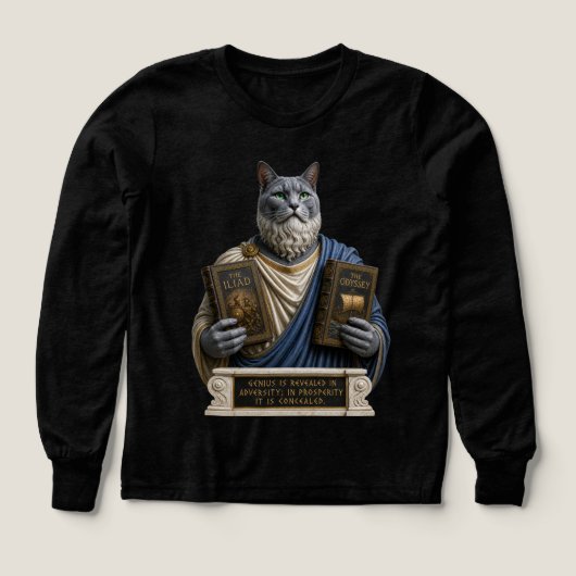 Chat Homère Bleu Russe (Motif recto)