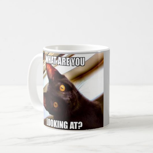Chat Humour café Mug (Devant gauche)