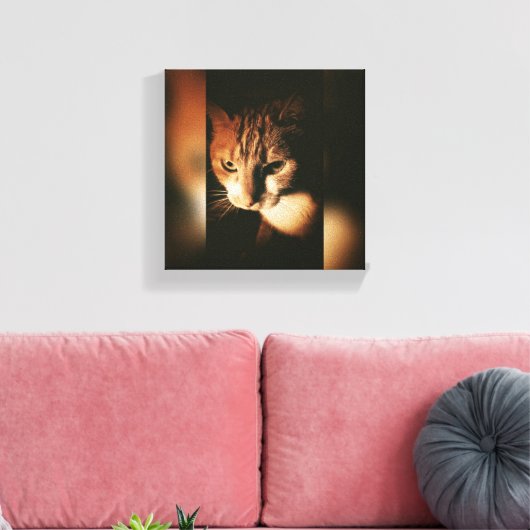 Chat Imprimé Sur Toile (Insitu(Salon))