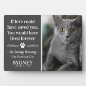 Chat In Love Mémoire Photo Plaque commémorative mo (Devant)