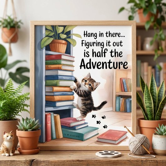 Chat Inspirant Drôle Accroche-Toi