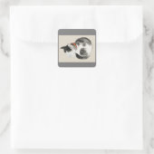 CHAT JAPONAIS AVEC MASK STICKERS ÉTIQUETTES (Sac)