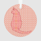 Chat japonais - Coral Orange Batik (dos)