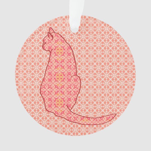 Chat japonais - Coral Orange Batik (devant)
