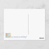 'chat jaune' peinture numérique Carte postale (Dos)