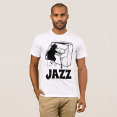 CHAT JAZZ PIANO T-SHIRTS TEE - SHIRTS (Devant entier)