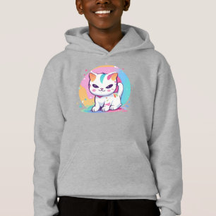 Chat jouant avec des points colorés