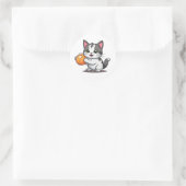 Chat jouant avec des stickers à billes (Sac)